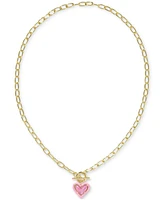 Kendra Scott 14k Gold-Plated Heart 17" Convertible Pendant Necklace