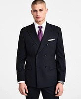 Alfani Mens Slim Fit Pinstripe Double Breasted Suit Separates Created For Macys