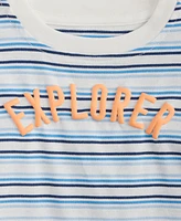 First Impressions Baby Boys Explorer Graphic Striped T-Shirt, Exclusively at Macy's