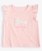 First Impressions Baby Girls Happy & Hoppy Flutter-Sleeve T-Shirt, Exclusively at Macy's