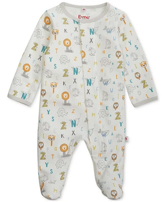 Easy = Magnetic Close Baby Cotton Footed Coverall