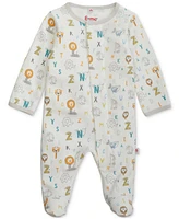 Easy = Magnetic Close Baby Cotton Footed Coverall