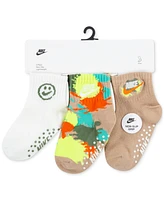 Nike Toddler Boys Gripper Ankle Socks, Pack of 3