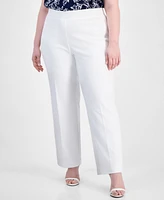 Ak Anne Klein Plus Grace Pull-On Pants