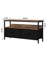 gaomon 50 Inch Tv Stand for Living Room, Dresser Tv Stand for with 2 Drawers