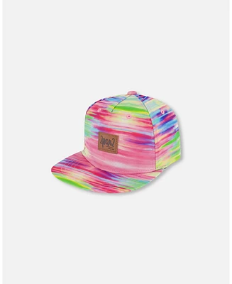 Deux par Deux Baby Girls Printed Cap Multicolored