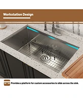 Casainc Undermount Kitchen Sink with Accessories