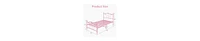 gaomon Twin Size Bed Frame, Heart Shaped Metal Bed Frame with Headboard and Footboard, Platform Bed Frame with Sturdy Slat Support, Underbed Storage S