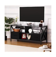 gaomon Tv Stand for 50 inch Television, Entertainment Center with 2 Fabric Drawers