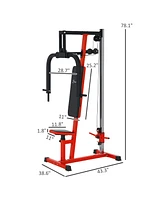 Soozier Chest Fly and Press Machine for Upper Body Training,