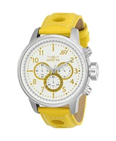 Invicta Men's 24081 S1 Rally Quartz Chronograph White, Yellow Dial Watch