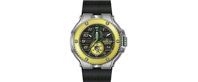 Invicta Men's 47380 Racing Quartz Multifunction Green, Gold, Black Dial Watch