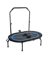 Stamina Products Stamina InTone Oval Fitness Rebounder Trampoline for Cardio with Handlebars