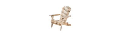 Slickblue Folding Adirondack Chair for Patio and Garden Space Saving and Durable