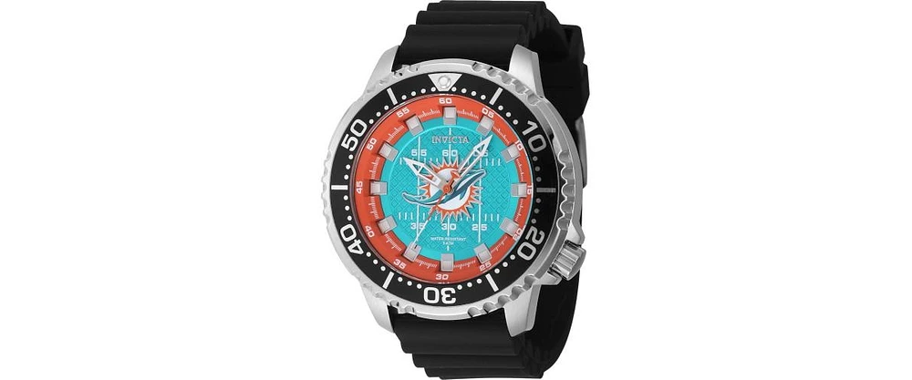 Invicta Men's Nfl Miami Dolphins Quartz 3 Hand Light Blue Dial Watch