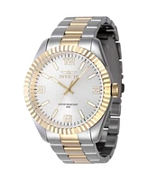 Invicta Men's Specialty Quartz 3 Hand Silver Dial Watch