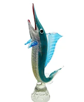 Dale Tiffany 22.5" Marline Fish Art Glass Figurine