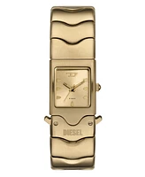 Diesel Men's Closer Quartz Three-Hand Gold Stainless Steel Watch, 22mm
