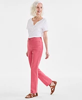 Style & Co Women's Straight-Leg High Rise Jeans