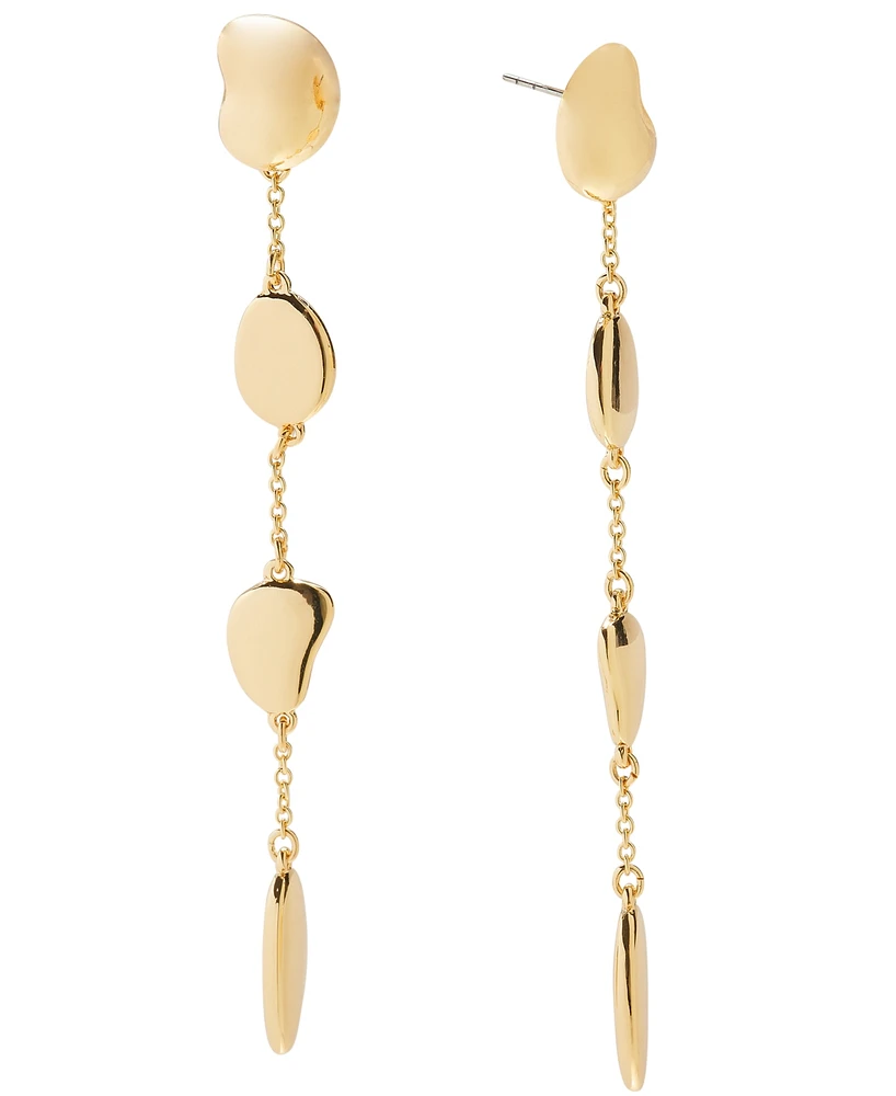 I.n.c. International Concepts Gold-Tone Sculptural Bead Linear Drop Earrings, Exclusively at Macy's