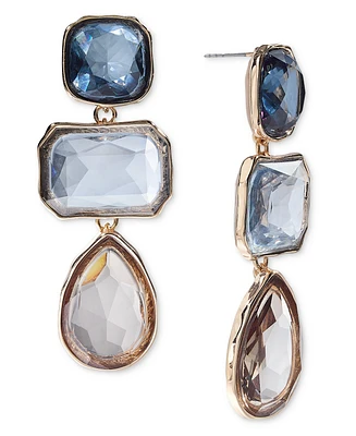 I.n.c. International Concepts Gold-Tone Color Stone Triple Drop Earrings, Exclusively at Macy's