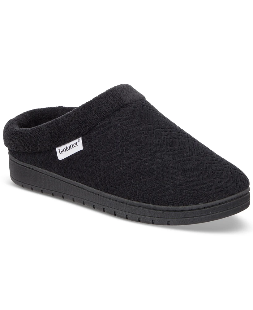 Isotoner Signature Women's Gemma Diamond Microterry Clog Slippers