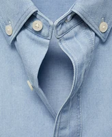 Mango Men's Slim-Fit Denim Pocket Shirt