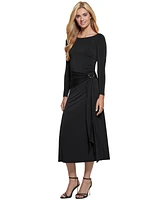 Guess Women's Alisa Gathered Jersey Midi Dress