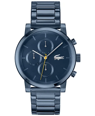 Lacoste Men's Replay Ionic Plated Blue Stainless Steel Bracelet Watch, 44mm