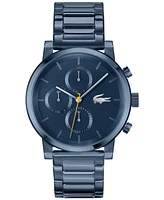 Lacoste Men's Replay Ionic Plated Blue Stainless Steel Bracelet Watch, 44mm
