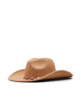 Steve Madden Braided Trim Western Fedora