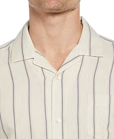 Cubavera Men's Space-Dyed Dobby Stripe Shirt