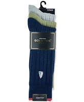 Gold Toe Men's Hampton Embroidered Crew Socks- 3-pack