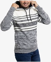 X-Ray Men's Stripe Pattern Hooded Sweater