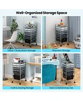 Gouun 6 Drawers Rolling Storage Cart Organizer-Mixed