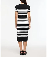 Ellen Tracy Women's Striped Knit Dress