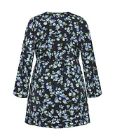 Plus Lenna Print Dress