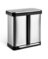 gaomon 2 x 9.5 Gal (36L+36L) Trash Can, Dual Compartments Garbage Can