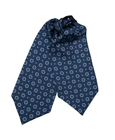 Elizabetta Men's Burano - Silk Ascot Cravat Tie for Men