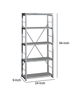 Slickblue Industrial Bookshelf – Stylish and Durable Storage for Living Room, Office, or Home Library