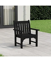 WestinTrends Outdoor Patio Hdpe Adirondack Dining Arm Chair