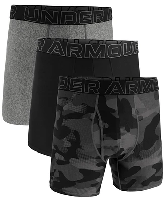 Under Armour Men's Performance Assorted 6" Boxer Briefs - 3-pack