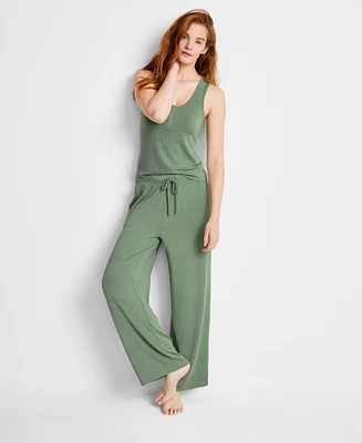 State Of Day Women's Loungewear Pointelle Tank Pajama Set, Exclusively at Macy's