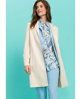 Olsen Women's Long Line Faux Suede Jacket