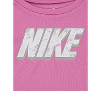 Nike Baby Girls Dri-fit Flow-ral T-Shirt & Shorts, 2 Piece Set