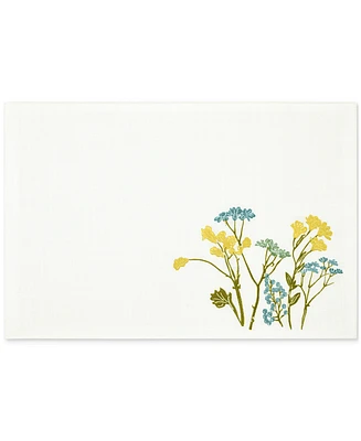 Lenox Wildflowers Border Embroidered Placemat, 13" x 19"