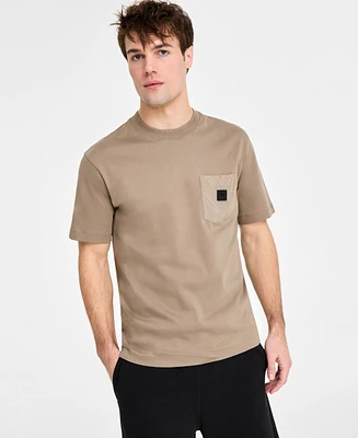 Hugo Boss Men's Cotton Relaxed Crewneck Pocket T-Shirt