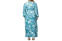 Kiyonna Plus Kelsey Long Sleeve Maxi Dress