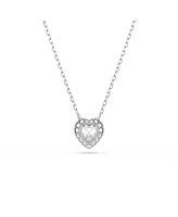 Swarovski Ariana Grande x Swarovski Rhodium Plated Heart Mixed Cuts Pendant Necklace