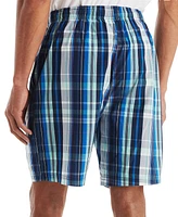 Nautica Men's Plaid Poplin 8" Sleep Shorts